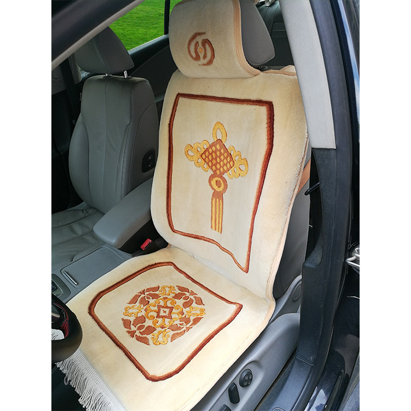 Pure New Zealand wool car back cushion Handmade universal cashmere truck cushion Tianlong special cushion