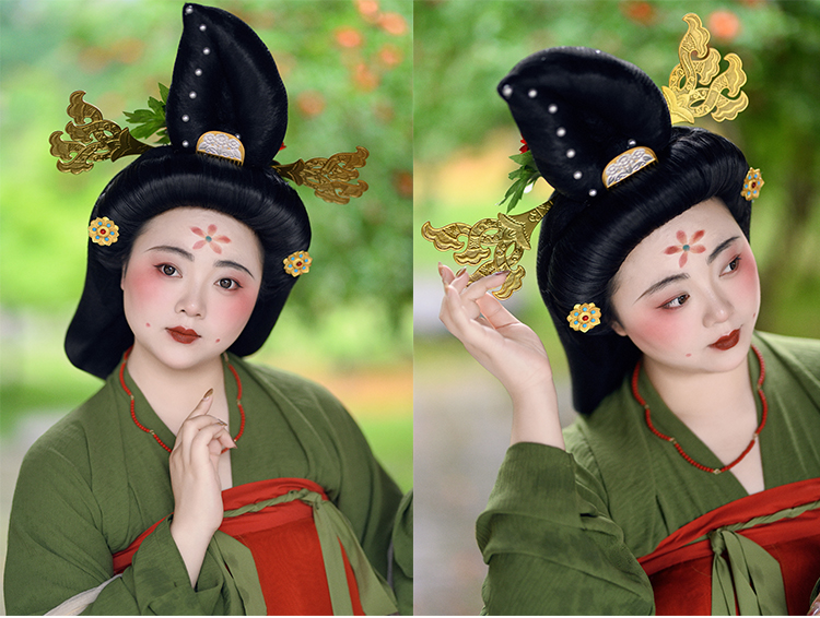 Китайцы одежда наборы 【佳期阁】【唐俑二号】唐代陶俑服饰复原系列齐胸衫裙春夏