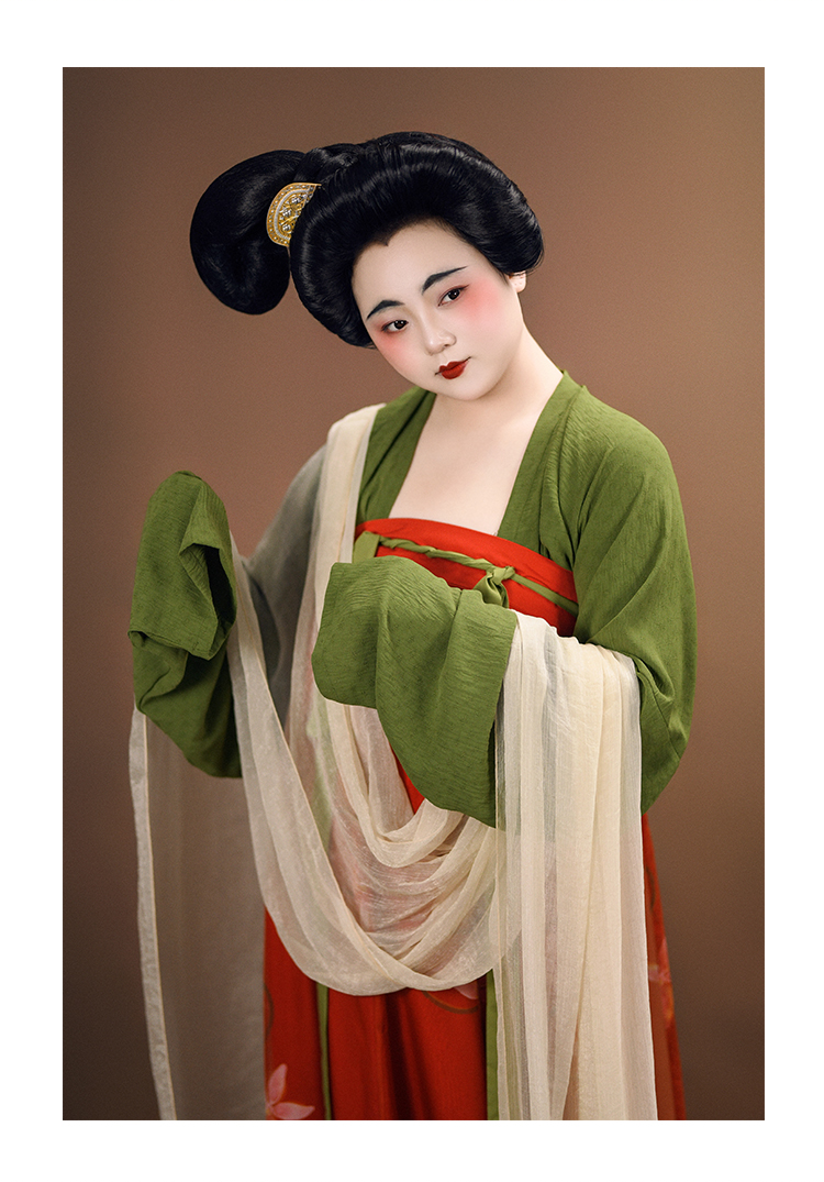 Китайцы одежда наборы 【佳期阁】【唐俑二号】唐代陶俑服饰复原系列齐胸衫裙春夏