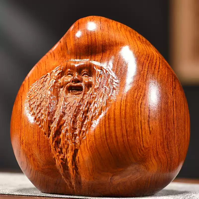 花梨木雕孔子孔夫子雕像摆件家居学校办公装饰红木工艺品教师送礼