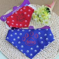 Pet dog saliva towel Triangle towel Scarf Large medium and small dog Golden retriever Teddy dog scarf Bib Anti-saliva