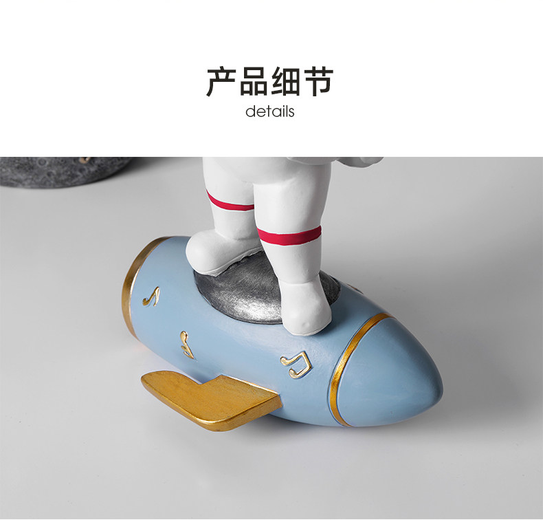 太空人创意酒柜摆件高档客厅电视柜玄关家居装饰品太空人轻奢摆设详情12