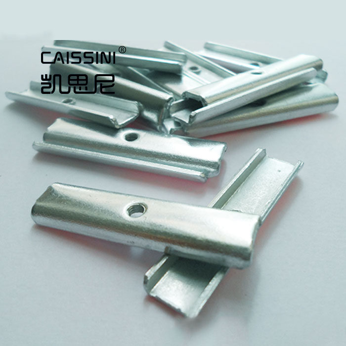 U type 40mm layering venue mos tube pressing sheet M3 tapping power tube fixed sheet radiating fin slot type fastening iron sheet