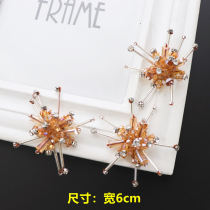 Handmade nail beads crystal flower cloth stickers fashion clothes shoes flower hair accessories decoration DIY accessories