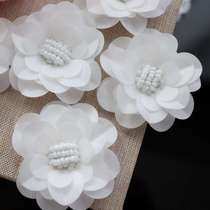 Handmade diy decoration white flower clothes wedding accessories decorative accessories cloth patch patch patch