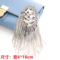 Cross-border clothing accessories epaulettes men and women stage performance suit jacket tassel epaulettes decoration
