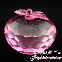 Christmas gift crystal apple ornaments diy birthday gift for girls boys home decorations