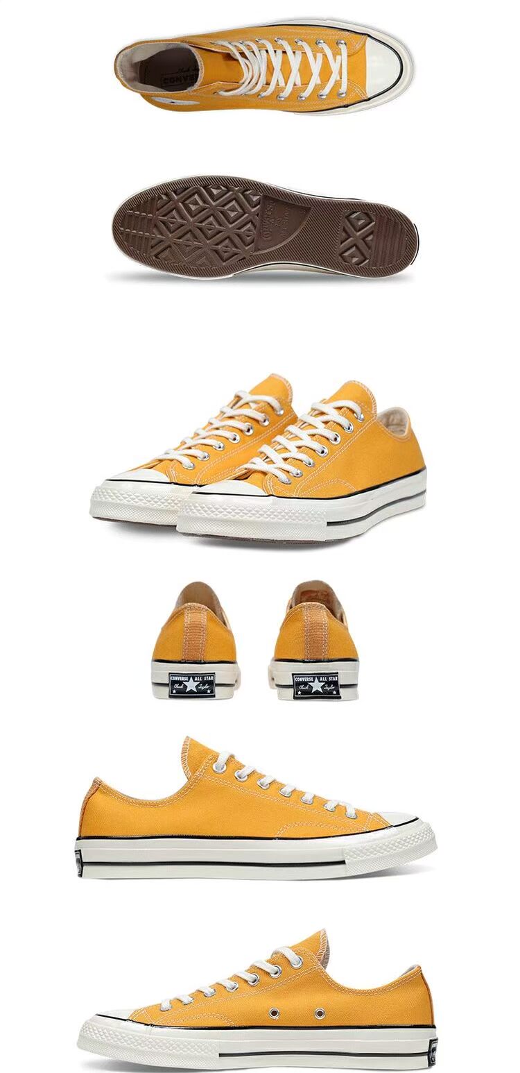 CONVERSE Giày vải cao cho nam và nữ 1970S Giày vải nữ 162050C giày converse real 