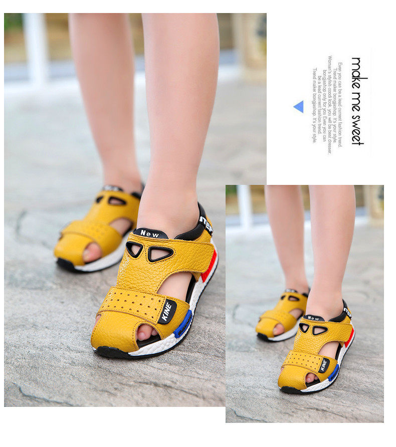 Sandales enfants en cuir Baotou totem pour été - semelle caoutchouc Wear - Ref 1053451 Image 27