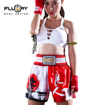 2018 new FLUORY muay thai shorts mens and womens samurai fighting UFC shorts multi-color boxing sanda clothes