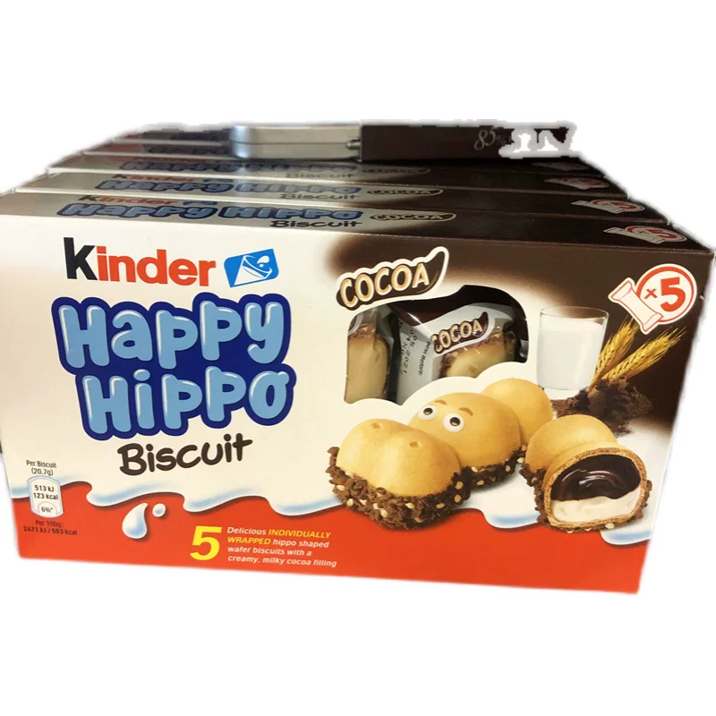 Jona Happy Hema Biscuits Chocolate Kinder milk hazelnut sandwiches Children snack music crisp stick