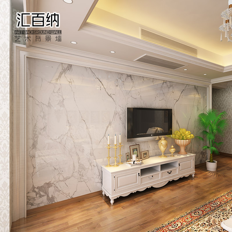 Tile Background Wall European Living Room TV Background Tile 3D Microcrystalline Marble Wall Tile Cultural Brick