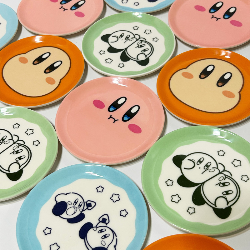 Japanese Nintendo Original Kirby and the Forgotten Land Rudy Dish Coaster Small Plate Japanese Nintendo Original Kirby and the Forgotten Land Rudy Dish Coaster Small Plate