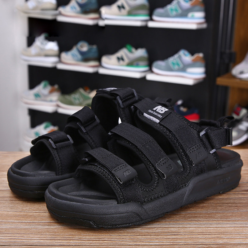 Authentic Nb Sandals with Velcro Straps for Men, Model 3205, Summer Sports Shoes for Women, Anti-Odor, Non-Slip Beach Shoes, Dual-Use Slippers