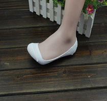 Pure cotton white lady invisible boat Socks summer shallow heel silicone anti-fall heels