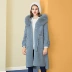 Evaouxiu Yihua Ou Xiu 2019 mùa đông nữ mới thắt lưng ấm áp giảm béo áo lông cừu - Faux Fur áo dạ ép lông cừu dáng ngắn Faux Fur