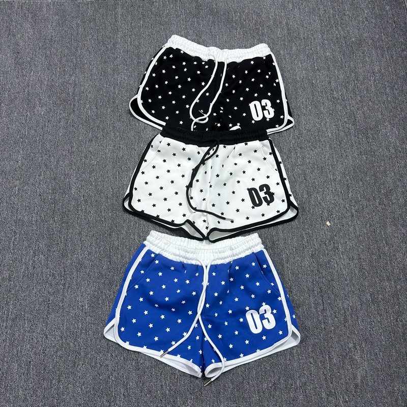 Scs Wants to Create a Hot Girl Style with Color-Blocked Star-Patterned Outerwear, Sporty and Comfortable Shorts for Women, Summer Low-Waist Slimming Casual Hot Pants Scs Wants to Create a Hot Girl Style with Color-Blocked Star-Patterned Outerwear, Sporty and Comfortable Shorts for Women, Summer Low-Waist Slimming Casual Hot Pants