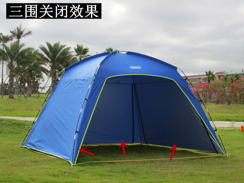 UV protection oversized outdoor fishing pergola awning barbecue shed beach canopy tent multi-person sunscreen and rain protection