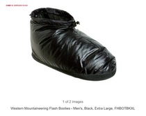 24-5 Western Mountaineering Flash Down Bootie Camp Shoes