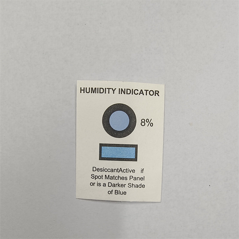标准变色单点蓝色湿度卡8%PCB芯片电子元器件包装蓝变粉无卤素