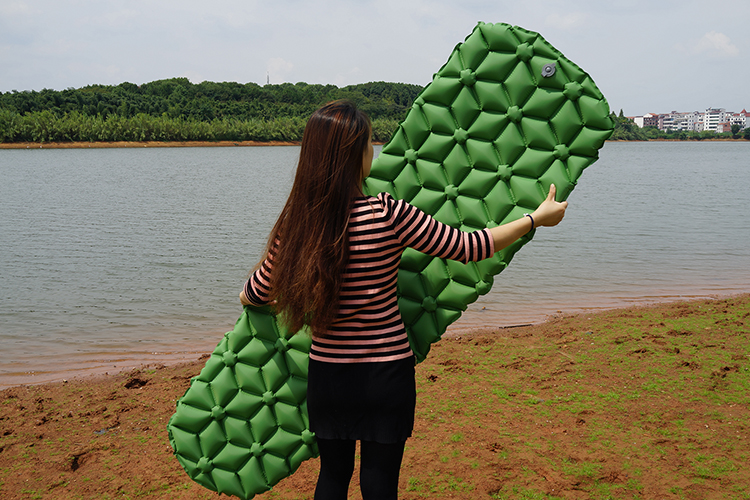 Cách nhẹ đệm bơm hơi ngoài trời cắm trại đơn di động đệm ăn trưa nghỉ trưa pad ngủ ướp xác lều chống ẩm - Thảm chống ẩm / Mat / Gối tấm trải picnic