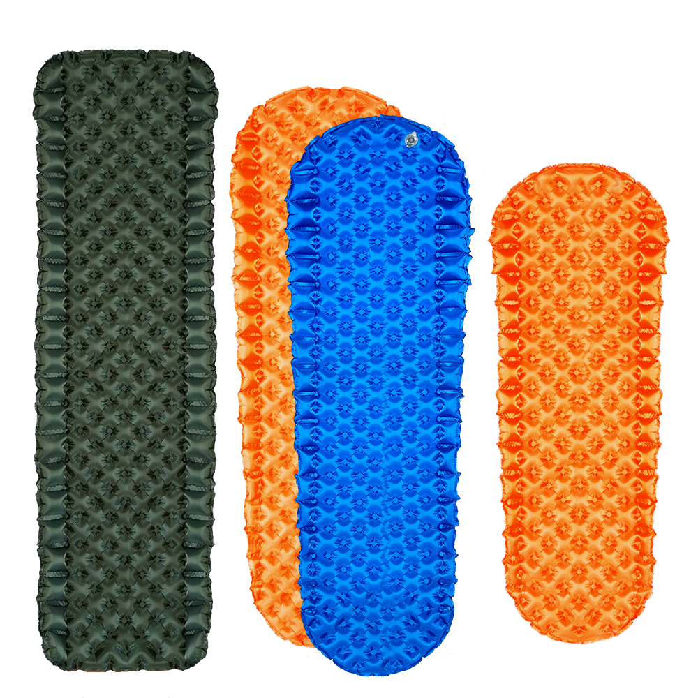 Light road ultra-light inflatable mat Outdoor tent sleeping mat Single lightweight warm thickened moisture-proof mat Camping bed mat