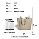 Вместительная и большая сумка через плечо на одно плечо, изысканный стиль, из натуральной кожи