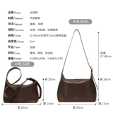 Gutianxi] Нишевая сумка-тоут из мягкой воловьей кожи для женщин, большая вместительная сумка из натуральной кожи, свободная сумка-бродяга через плечо для поездок на работу, большая сумка