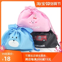 LIANLOCK clasp mocha and Ruth drops car family mini Lunch Bag Bowl bag