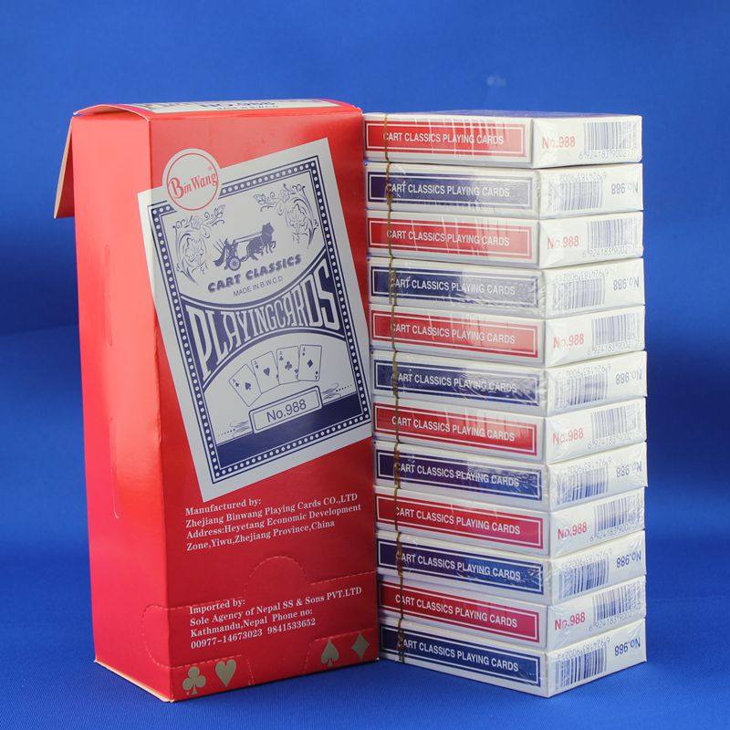 Carriage Wide Poker Bing Wang 988 Paper Poker Baccarat Black Jack 21 Point solitaire Poker 12 pairs