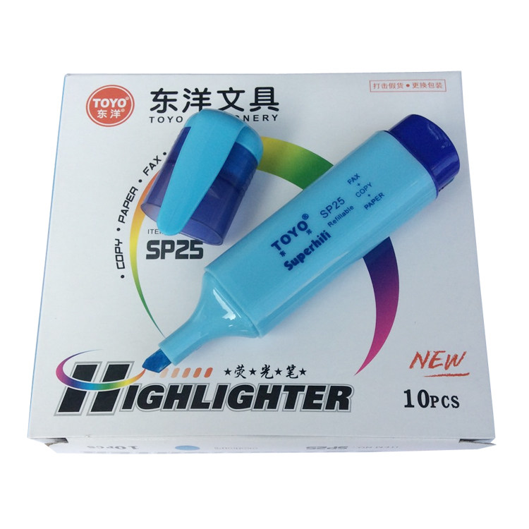 Toyo brand color fluorescent pen rough drawing office learning marker pen oily color marker graffiti watercolor pen