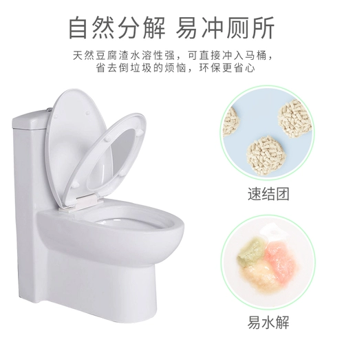 Кошка песок Без песка ТОФУ ТОФУ кошка песок