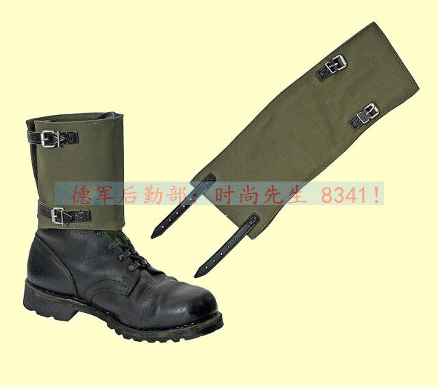 New West German Federal BW Army Leggings Retro Cowhide Canvas Leggings Mountain Snow Covers Riding Foot Boots