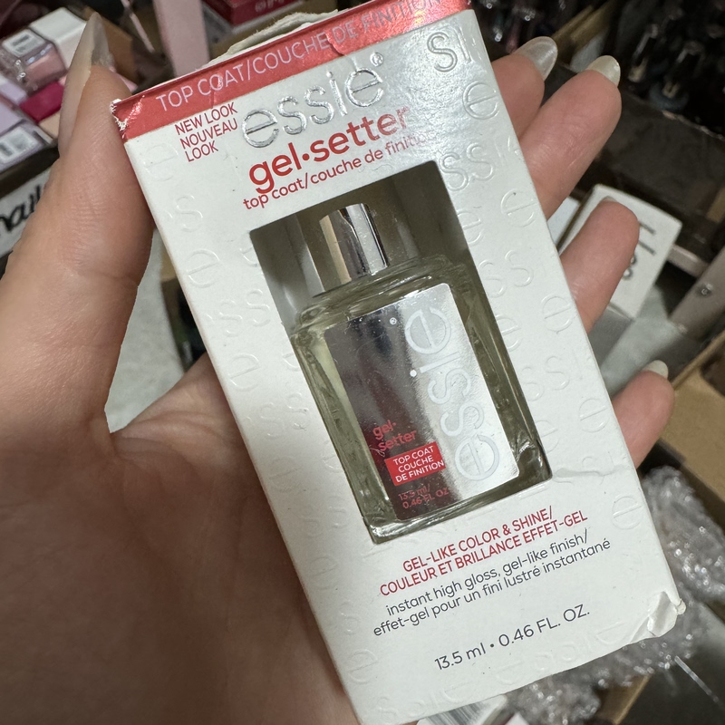 【Functional Oil】Essie Nail Polish Gel Setter Red Label Top Coat Oil-Based No-Bake