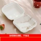Четырех -белая коробка Bento+масляная бумага