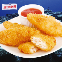 Asian fishing port fried snack Deep sea cod strips Burger cod steak Kentucky special 310 grams 10 pieces