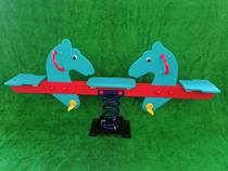 Kindergarten Outdoor Spring Seesaw Seesaw Park District Outdoor Children PE Plastic Cartoon Styling Double Rocking Music