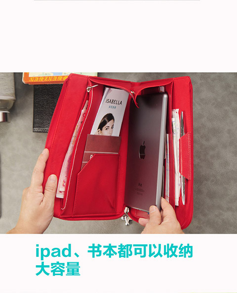 Du lịch hiện đại Gói tài liệu Gói vé Người giữ hộ chiếu Túi hộ chiếu Túi tài liệu đa chức năng Túi bút túi đựng giấy tờ xe