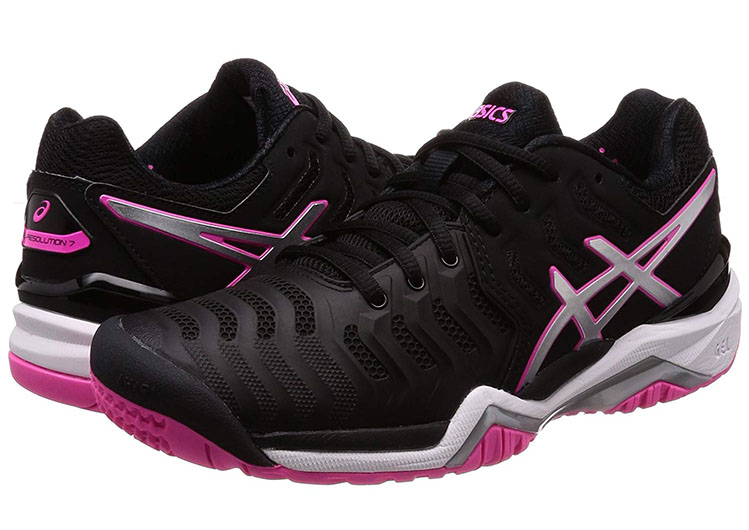 ASICS yasehi GEL-GIẢI QUYẾT 7 Giày tennis chuyên nghiệp dành cho nữ E751Y giày the thao nữ màu trắng
