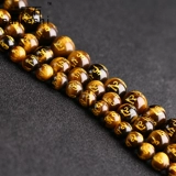 Натуральный желтый тигр глаз тигр глаза горячим шесть шестикратных мантрой из бусин бусины из бусин.