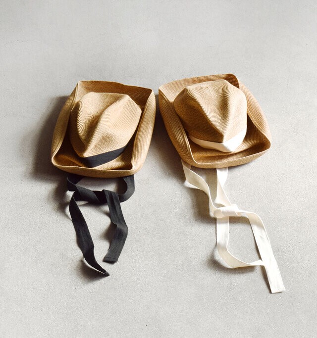 Beautiful! Japanese Original Mature Ha Brand Straw Hat That Can Be Worn on the Back, Spring and Summer Cotton Long Ribbon Woven Straw Hat, Fisherman Hat