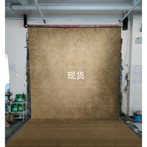 Spot wedding dress beige oil painting background cloth retro grainy oil painting hand-painted photo photo texture background cloth