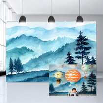 Europe and the United States 100 days childrens photo background children waterproof background cloth Studio 100 days background full moon soft glue children