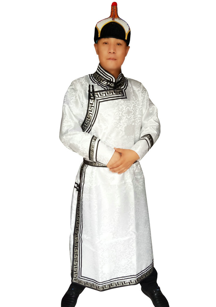 Áo choàng Mông Cổ nam mỏng Ca sĩ Mông Cổ bộ đồ truyền thống