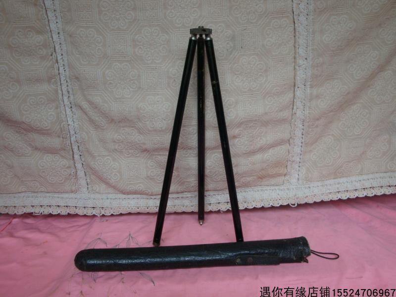 With cowhide sleeve German-made pure copper tripod old camera gimbal nostalgic old-fashioned second-hand items photographic equipment