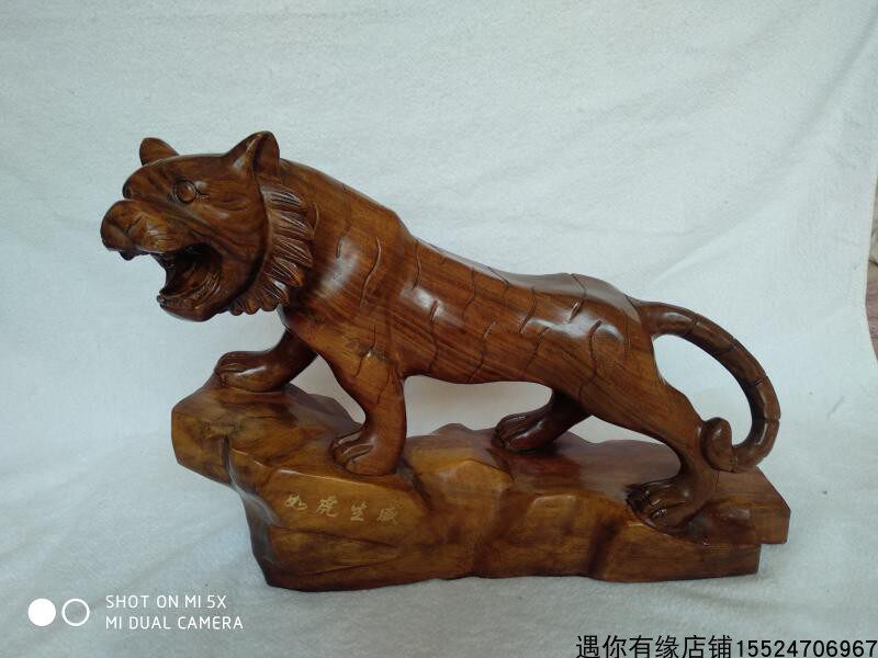 40*18*30 mile solid wood carving tiger ornaments home desk Bogu rack ornaments decoration craft gifts ornaments