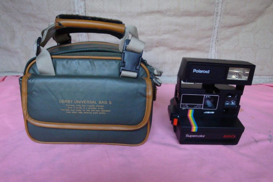 Polaroid rainbow machine Polaroid 635CL one-time imaging camera with high-end camera bag using 700 photo paper