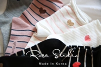Nóng quá! Vớ cotton sọc nhỏ tình yêu vớ Hàn Quốc vớ nữ vớ nữ thể thao tất  chính hãng