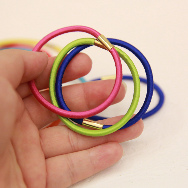 Korean hair decoration original replacement of leather bar metal buckle ring