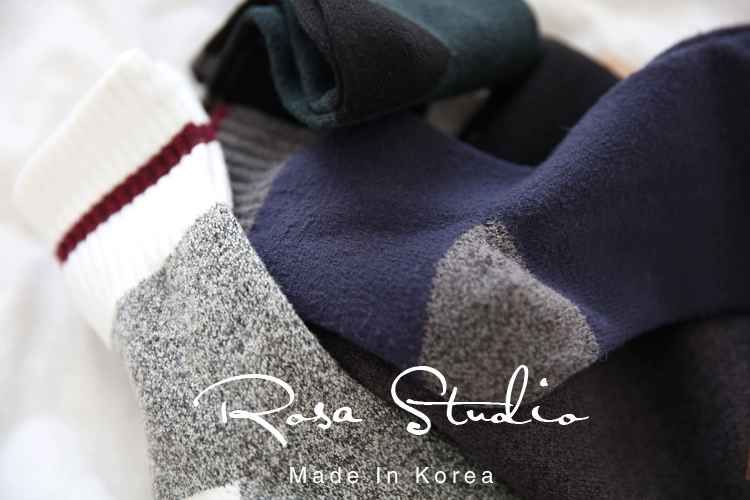 Vớ siêu mềm Một đôi tất Hàn Quốc Vớ nữ vớ cotton nữ mùa xuân và mùa thu ấm áp trong vớ len ống